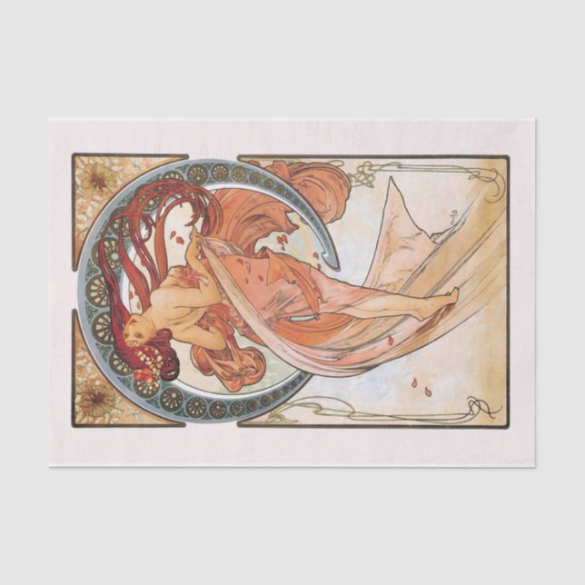 Papier Mousseline La danse artistique d'Alphonse Mucha (Recto)