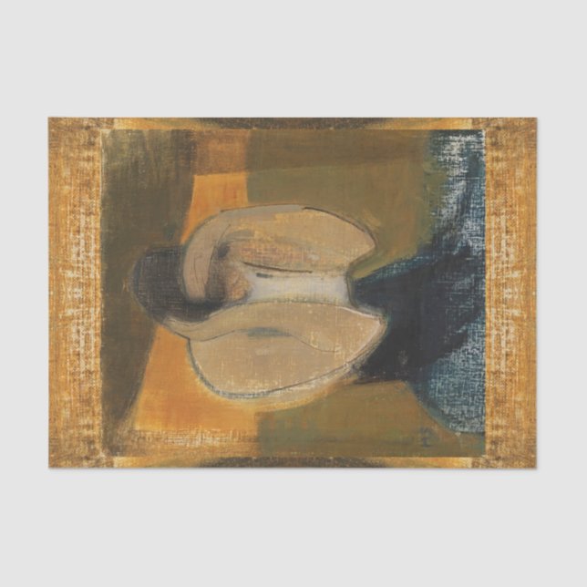 Papier Mousseline La Femme Gipsy, Helene Schjerfbeck, Découpage (Recto)