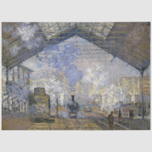 Papier Mousseline La gare Saint-Lazare, Monet