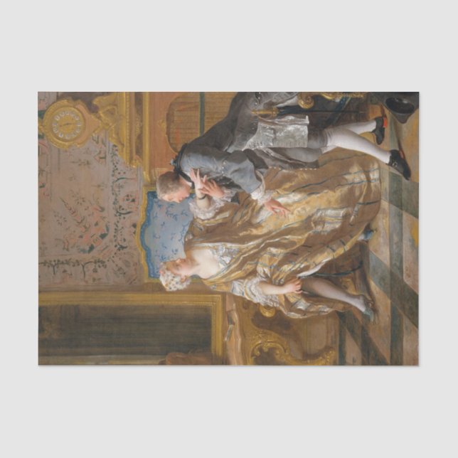 Papier Mousseline La Garterie de Jean-François de Troy (Recto)