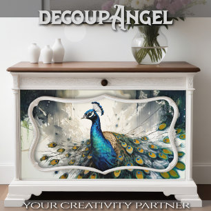 Papier Mousseline La grâce enchantée de Peacock - découpage -