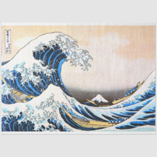 Papier Mousseline La Grande Vague au large de Kanagawa, Hokusai