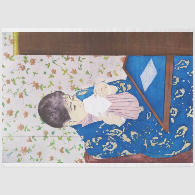 Papier Mousseline La Lettre, Mary Cassatt (Recto)