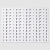 La lettre P ou votre initiale