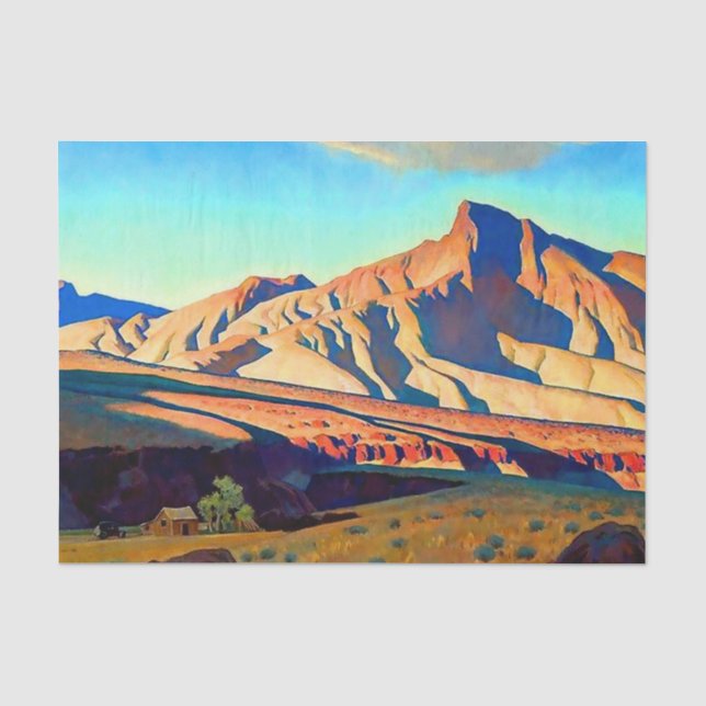 Papier Mousseline "La maison du Rat du désert" par Maynard Dixon (Recto)