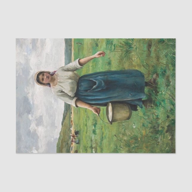 Papier Mousseline La Milkmaid de Therese Cotard-Dupre (Recto)