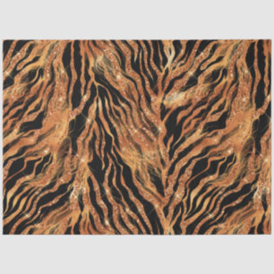 Papier Mousseline La Parties scintillant Tiger Series Design #11