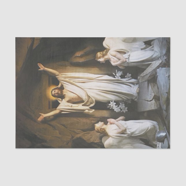 Papier Mousseline La résurrection de Carl Bloch, Art Religieux (Recto)