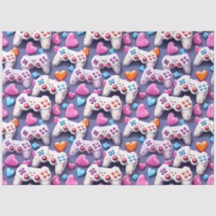 Papier Mousseline La Saint Valentin du joueur