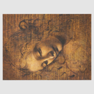 Papier Mousseline La Scapiliata, 1506-1508 par Léonard de Vinci