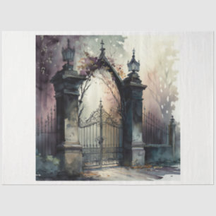 Papier Mousseline La série de portes du cimetière gothique 12