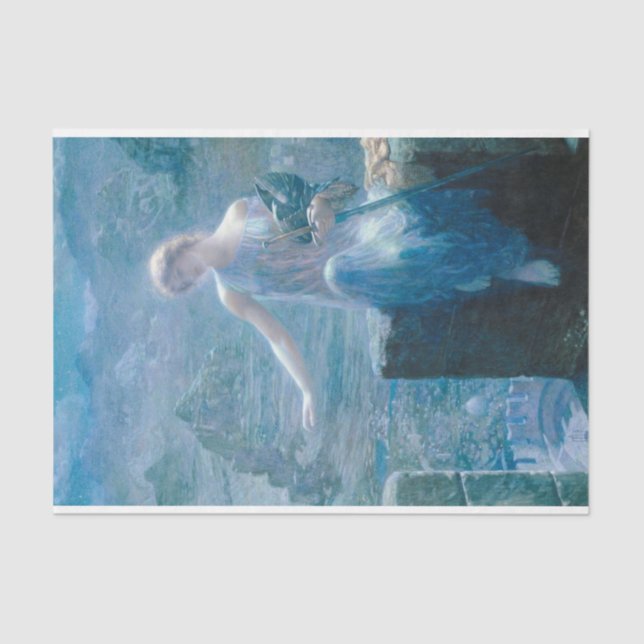 Papier Mousseline La Veillée de Valkyrie (Dame élégante dans un chât (Recto)