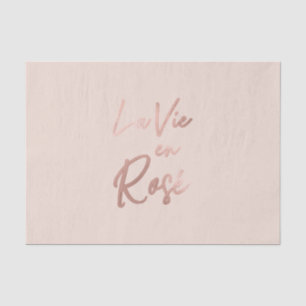Papier Mousseline La Vie en rose French Quota Rose Gold Pink