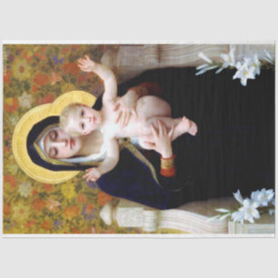 Papier Mousseline La Vierge de la Lily, Bouguereau