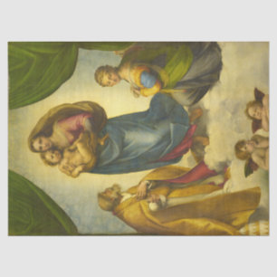 Papier Mousseline La Vierge Sixtine de Raphael