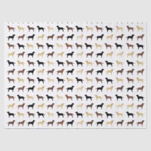 Papier Mousseline Laboratoires de Motif des silhouettes de chien des