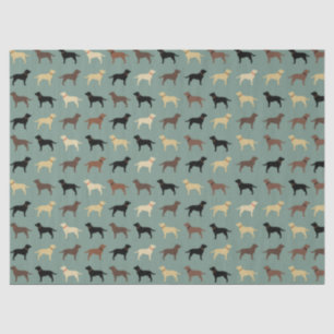 Papier Mousseline Laboratoires de Motif des silhouettes de chien des