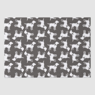 Papier Mousseline Labrador Baby shower de chien Laboratoire gris Neu