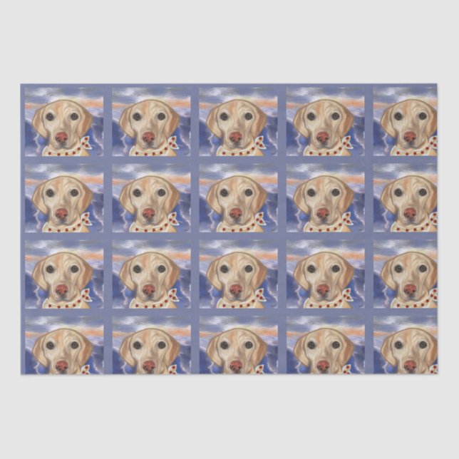 Papier Mousseline Labrador Retriever (Recto)