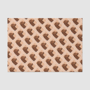 Papier Mousseline Labrador Retriever (Chocolat) Peinture - Chien Art