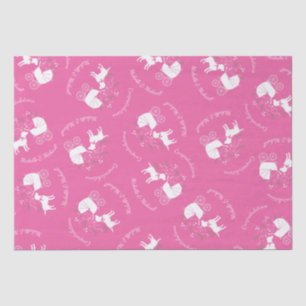 Papier Mousseline Labrador Theme Chien Baby shower Pink Lab