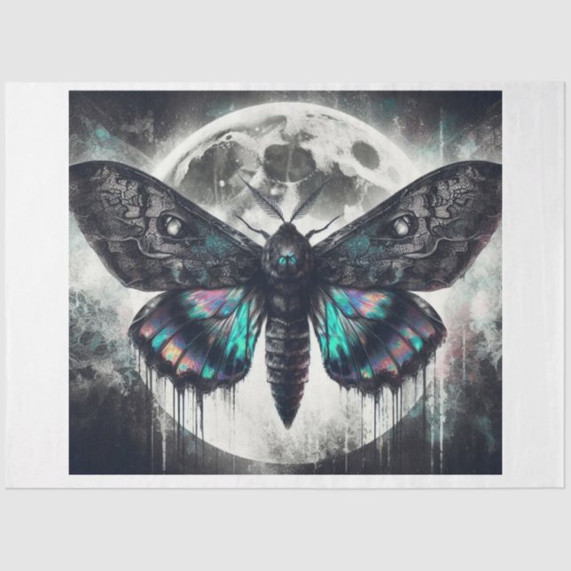 Papier Mousseline Lace lunaire Moth (Recto)