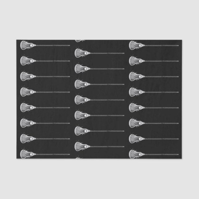 Papier Mousseline Lacrosse Cadeau noir (Recto)