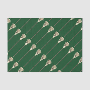 Papier Mousseline Lacrosse Green Sports Tissu Paper