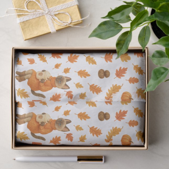 Papier Mousseline L'action d'automne (Cadeau)