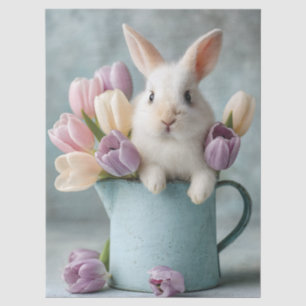 Papier Mousseline L'adorable lapin à la recherche d'un lanceur de tu