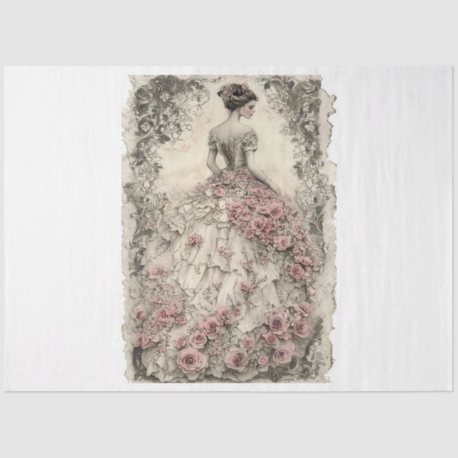 Papier Mousseline Lady Valentine (Recto)