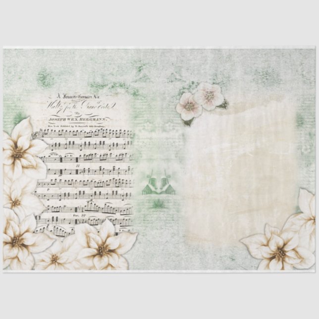 Papier Mousseline Laisser la neige série Design 6 (Recto)