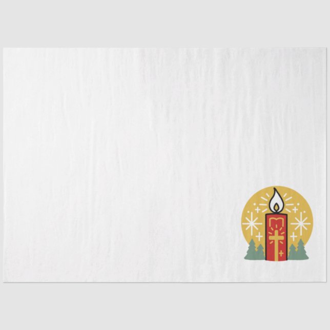 Papier Mousseline Laissez Faith être votre plus brillant Star Candle (Recto)
