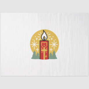 Papier Mousseline Laissez Faith être votre plus brillant Star Candle