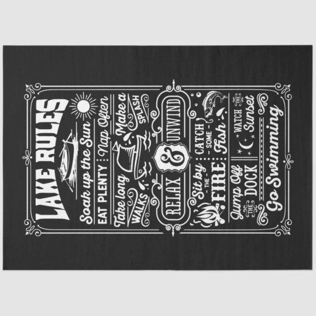 Papier Mousseline Lake Rules (Recto)