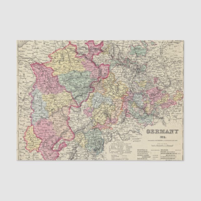 Papier Mousseline L'Allemagne de l'Ouest 2 (Recto)