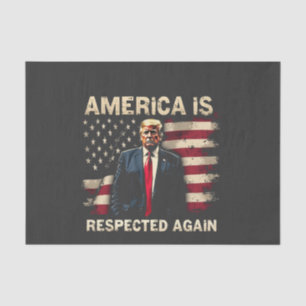Papier Mousseline L'Amérique est de nouveau respectée Trump USA 4 ju
