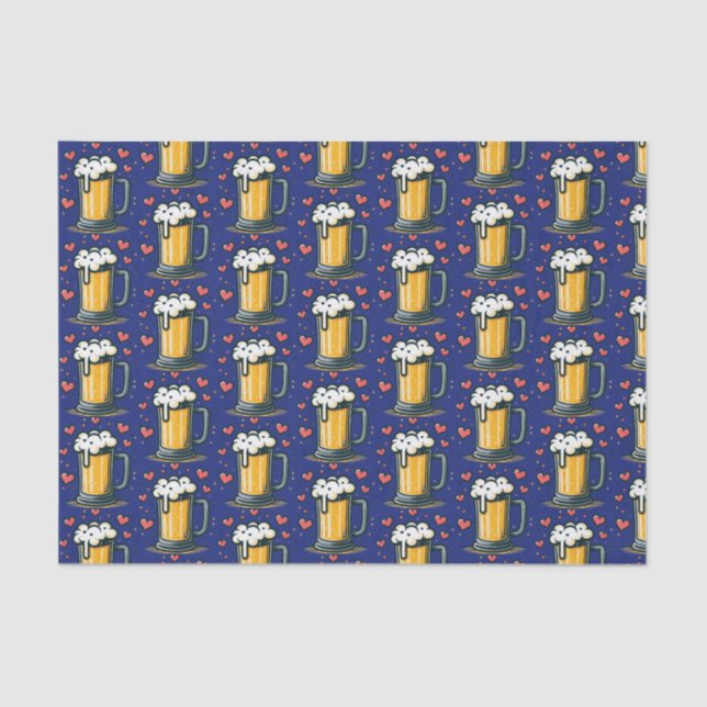 Papier Mousseline L'amour de la bière (Recto)