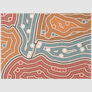 Papier Mousseline Landschaft vor der Besiedelung