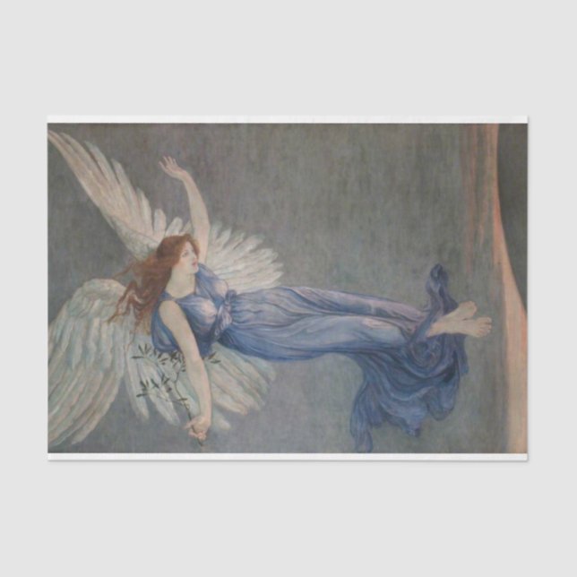 Papier Mousseline L'ange de la paix (par Walter Crane) (Recto)