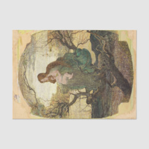 Papier Mousseline L'ange de la vie par Giovanni Segantini