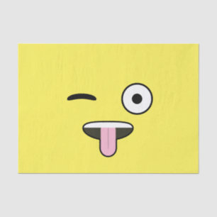 Papier Mousseline Langue Emoji