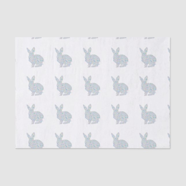 Papier Mousseline Lapin gris  (Recto)