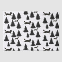 Lapin renard scandinave Noir Arbre de Noël