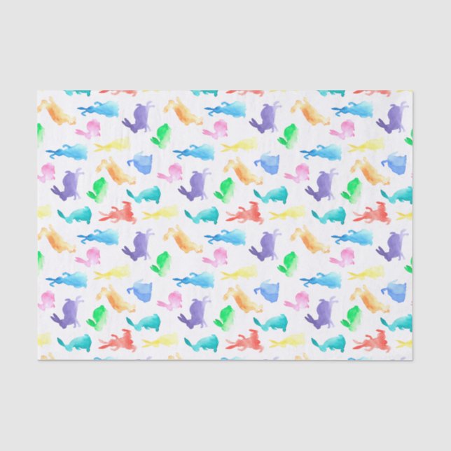Papier Mousseline Lapins (Recto)