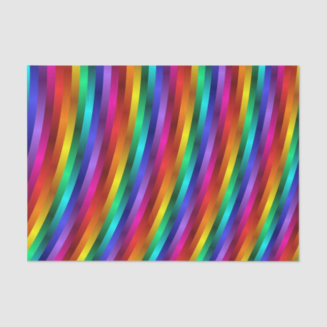 Papier Mousseline L'arc-en-ciel brillant brillant barre le papier de (Recto)