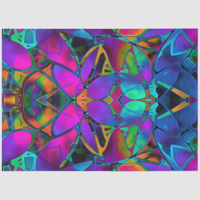 Papier Mousseline L'art fractal floral du papier de tissus (Recto)