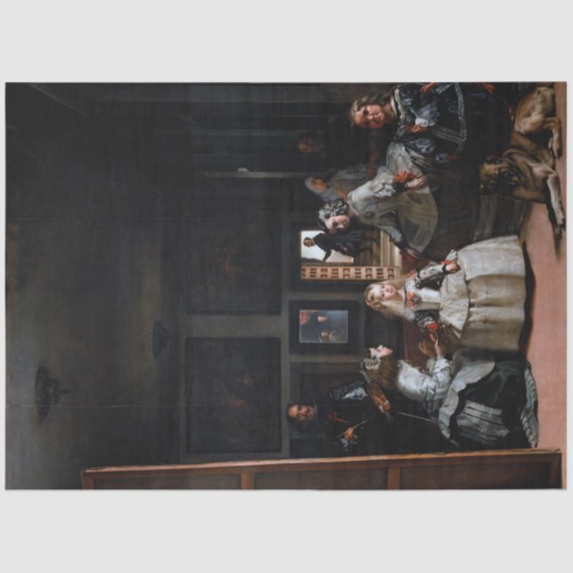 Papier Mousseline Las Meninas, les domestiques d'honneur, Diego Vela (Recto)
