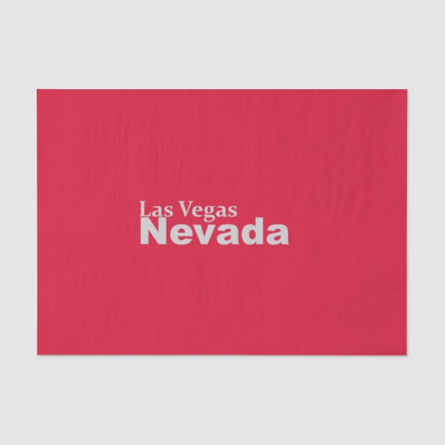 Papier Mousseline Las Vegas, Nevada Tissue Paper (Recto)