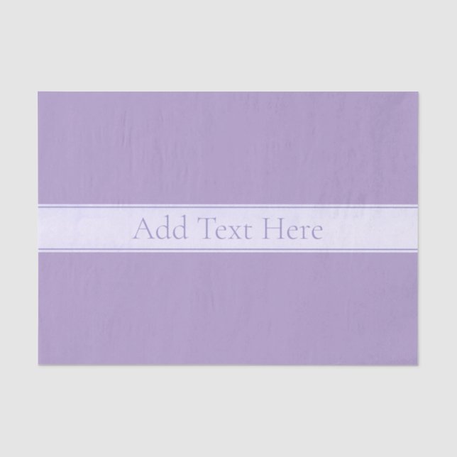 Papier Mousseline Lavande Lumière Personnalisable Purple (Recto)